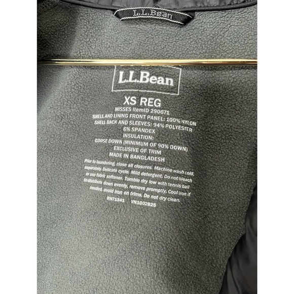 ll Bean Ultralight 850 Down Fuse Jacket Size Extra Small - Picture 3 of 7